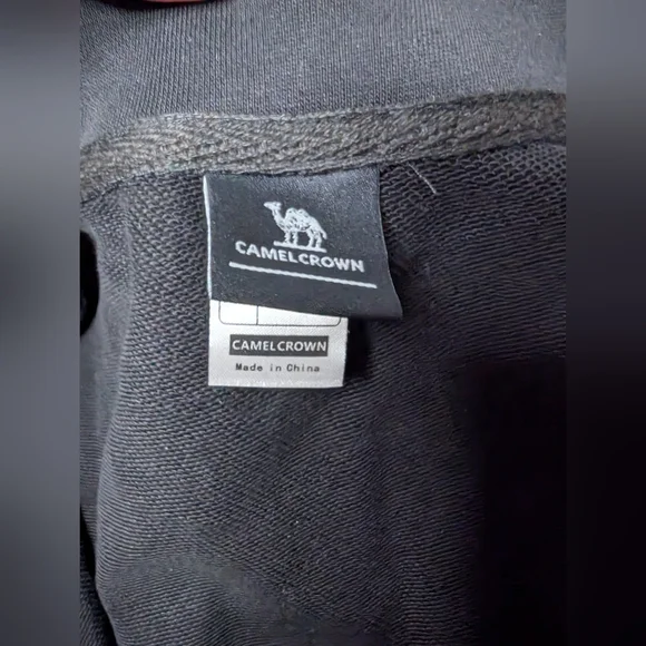 NWT Camel Crown XXXL Mens Black Jacket Zipper Long Sleeve - Picture 7 of 14